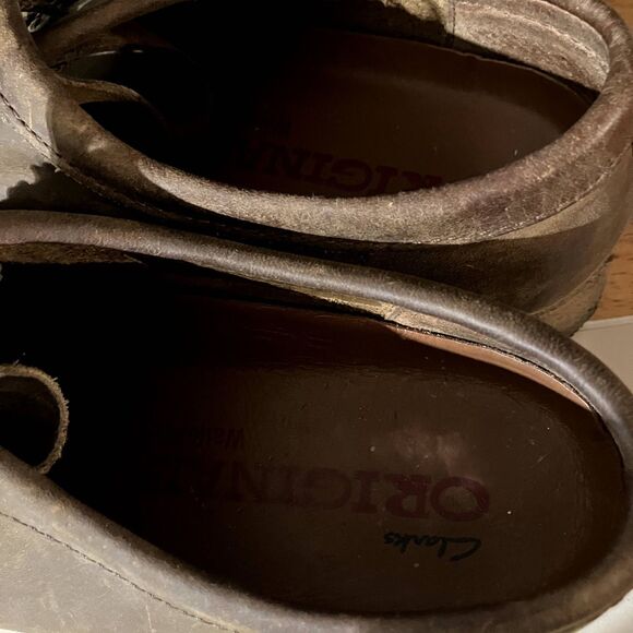 Clarks Leather Brown Wallabees Platform Size 7 - Picture 4 of 6